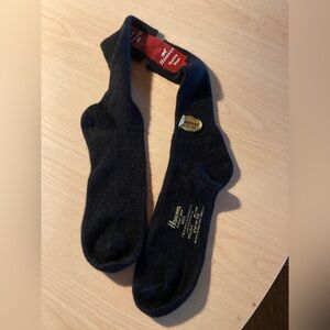 Black Wool Socks Hanover classic crew fits 10-13